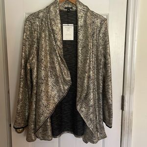 Stella & Dot metallic Moto jacket